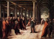 Tintoretto: Christ and the Woman Taken in Adultery (Krisztus és a házasságtörő asszony)